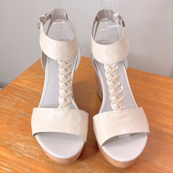 Franco Sarto Serenity Leather Wedge Sandals - Picture 2 of 14